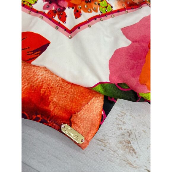 Camilla Womens Floral Pretty As A Poppy Wired V-Neck One Piece Multicolor XS - Picture 6 of 12